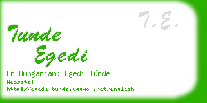tunde egedi business card